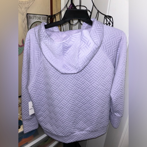 Nine West active purple pullover w/hood..size 1X..(NWT) - Picture 6 of 11